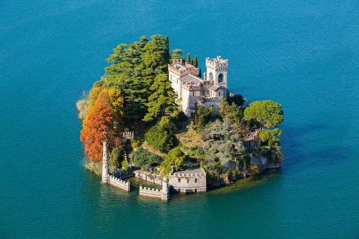 Castle Of Isola Di Loreto, Iseo Lake, Italy