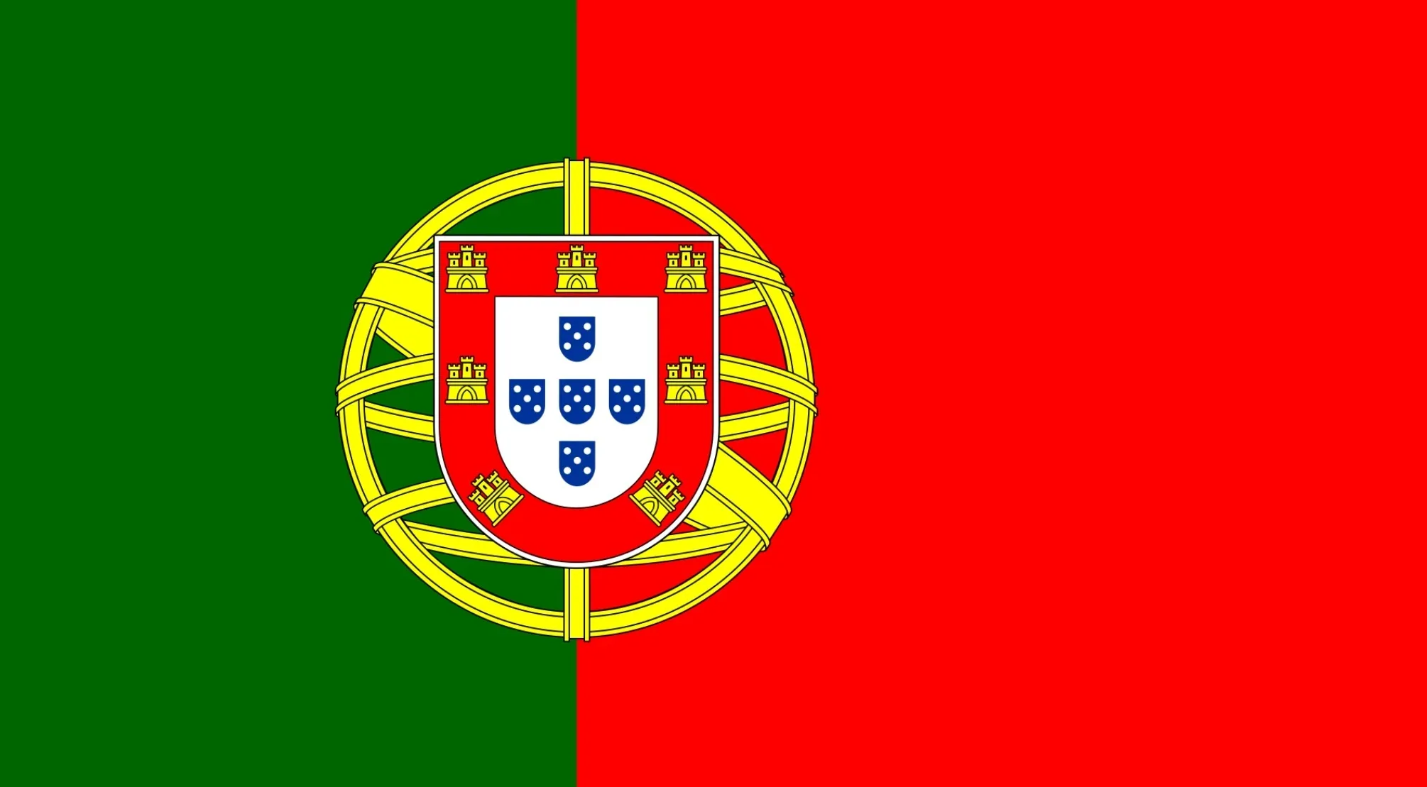 A vibrant green and red European flag with a central golden armillary sphere and a white shield. General knowledge on Europe.