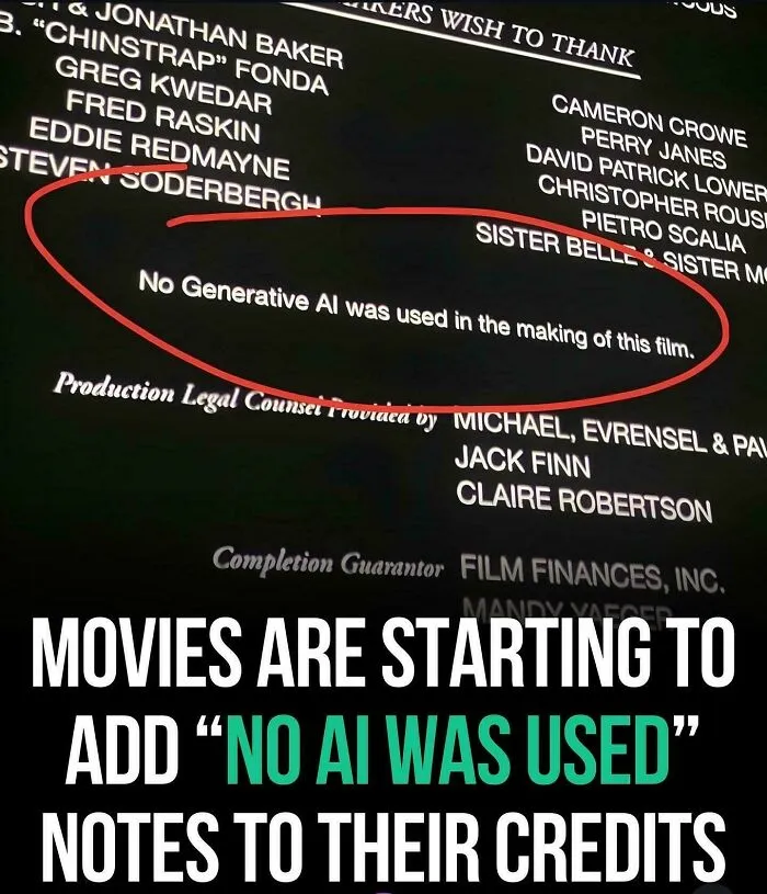 The Anti AI Movement Has Reached Hollywood