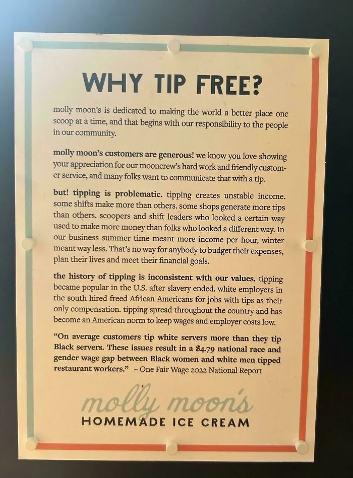 Ice Cream Shop’s Take On Tipping