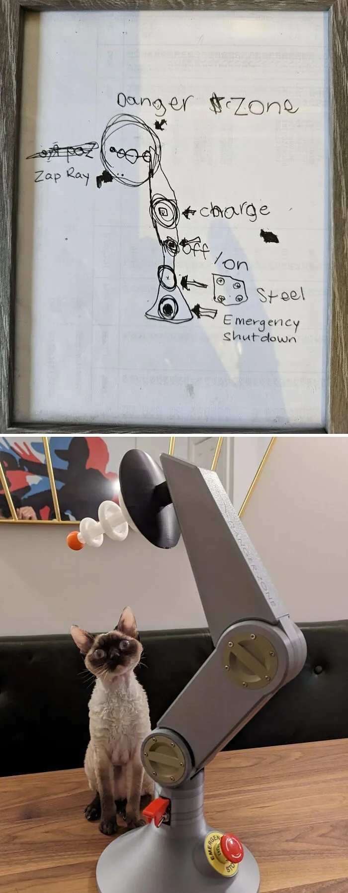 My Friends Showed Me Their 7 Yr Old Son's Drawing. 2 Months Later, I Surprised Him With The Real Thing