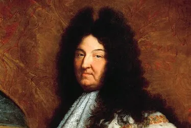 A painting of King Louis XIV, commissioned the construction of the palace at Versailles.