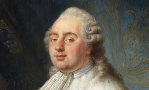 A painting of King Louis XVI, a ruler in world history.