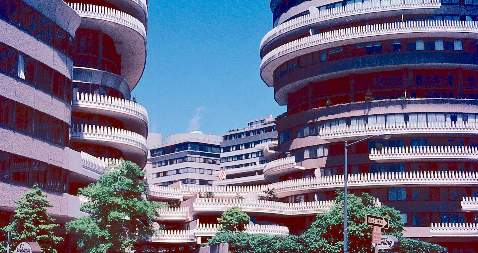 The Watergate complex, a political scandal in United States Government & Politics.
