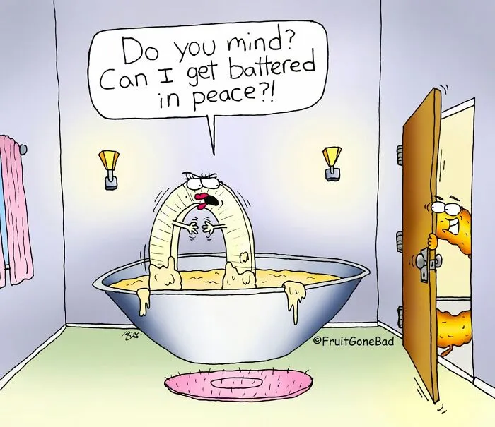 43 Funny And Slightly Naughty Comics Featuring Food And Objects, Illustrated By This Artist (New Pics)