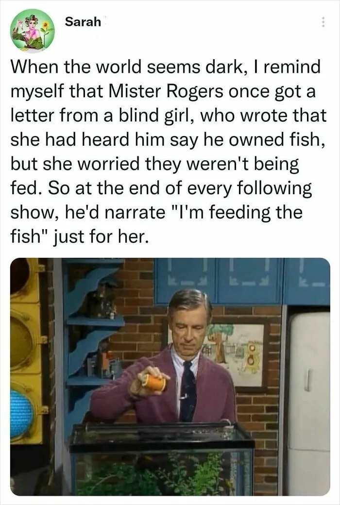 Mister Rogers - "I'm Feeding The Fish"
