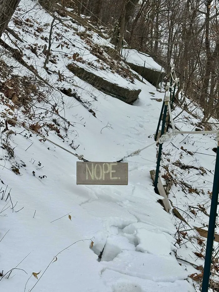 I Just Love That They Went With This Over A No Trespassing/Private Property Sign