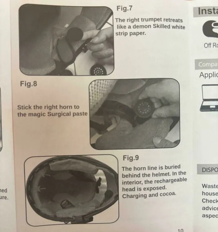 They Just Got This Helmet Intercom From China, And Need Help With Understanding The Instructions