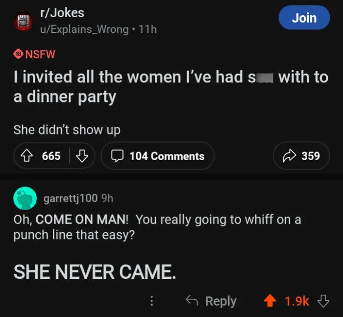 Dont Let Op Miss A Punchline Like That