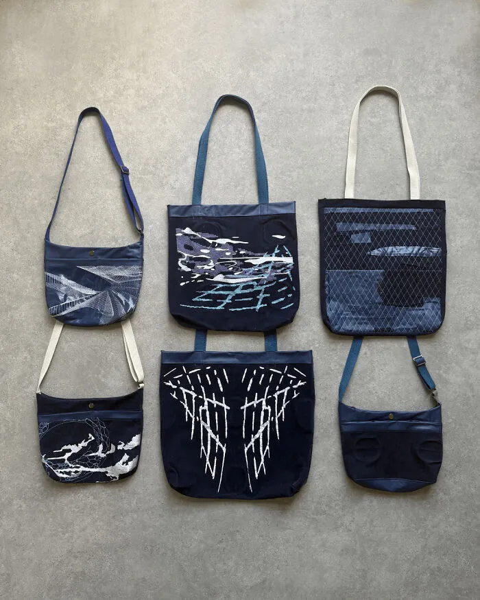 I Made These Bags Out Of A Punctured Air Bed