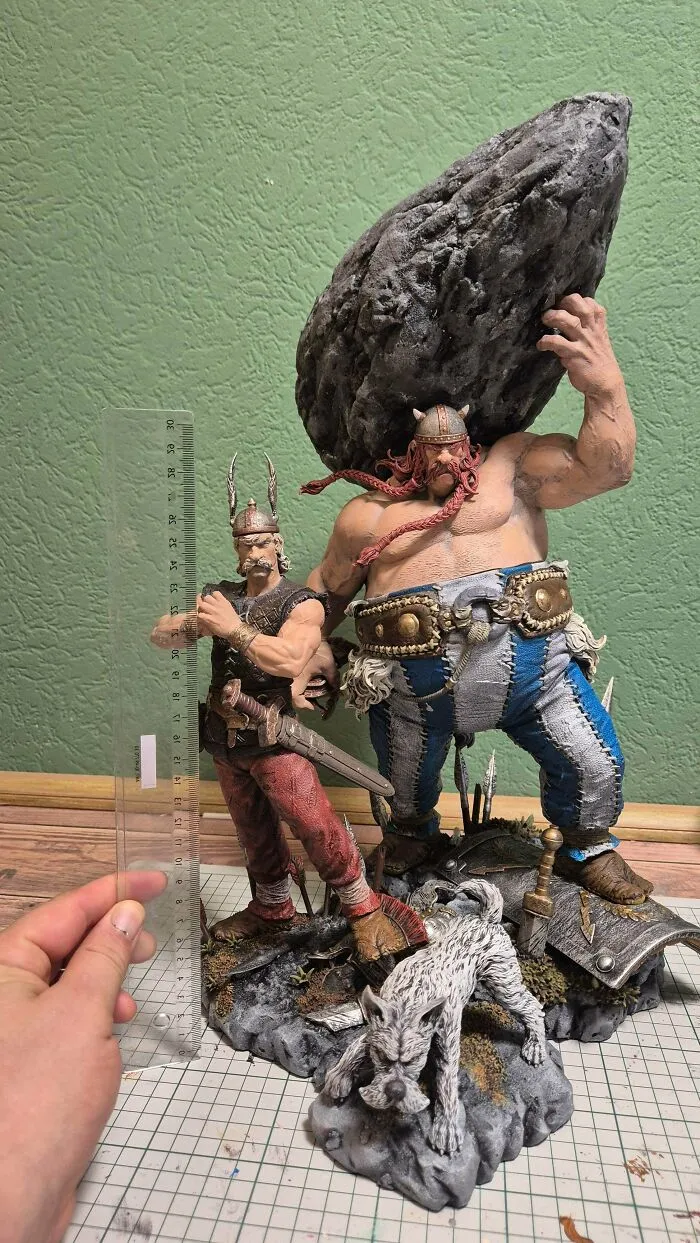 Asterix And Obelix Diorama (Finish)