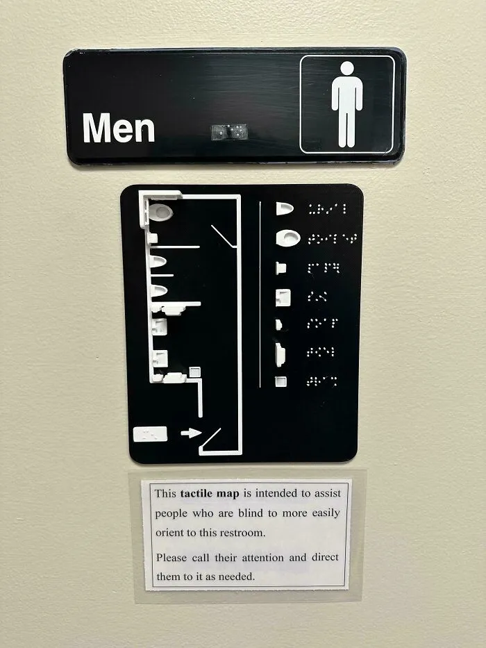 A 3D Printed Map Of A Bathroom At Work