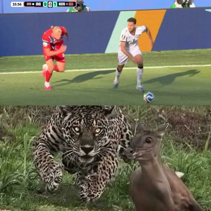 Haaland Is Terrifying When He Does A Full Sprint