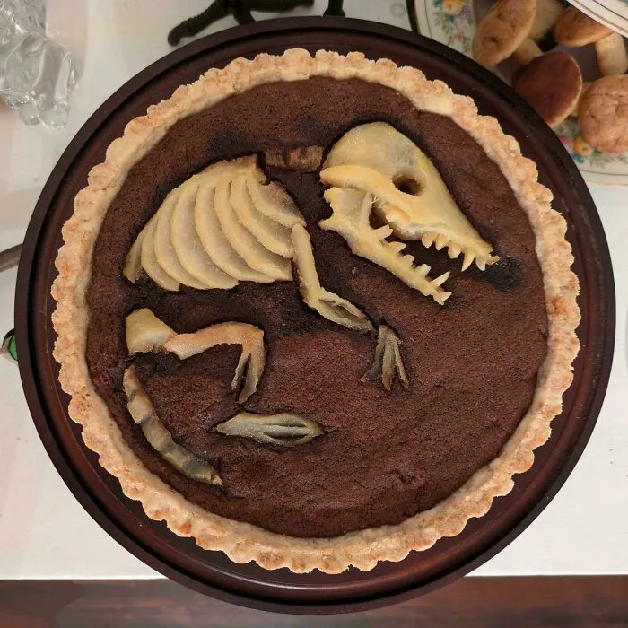 Chocolate Pear Frangipane Tart