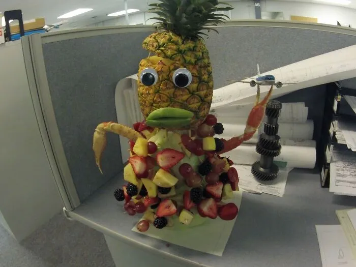 I Made A Food Monster For A Potluck At Work. Took Me A Bottle Of Wine, To Finish It Lastnight