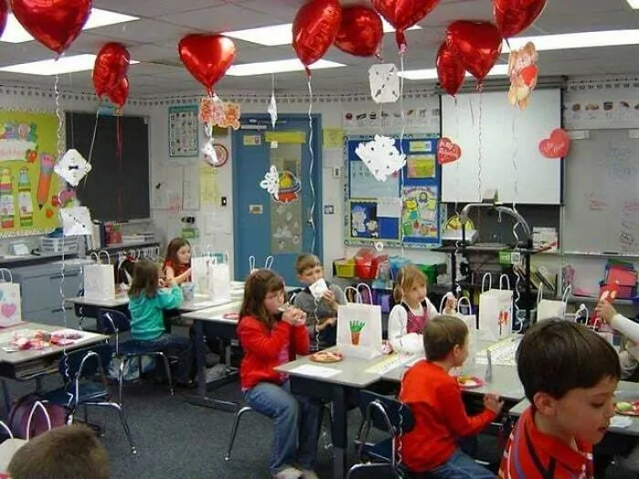 Valentine's Day Party In Elementary School