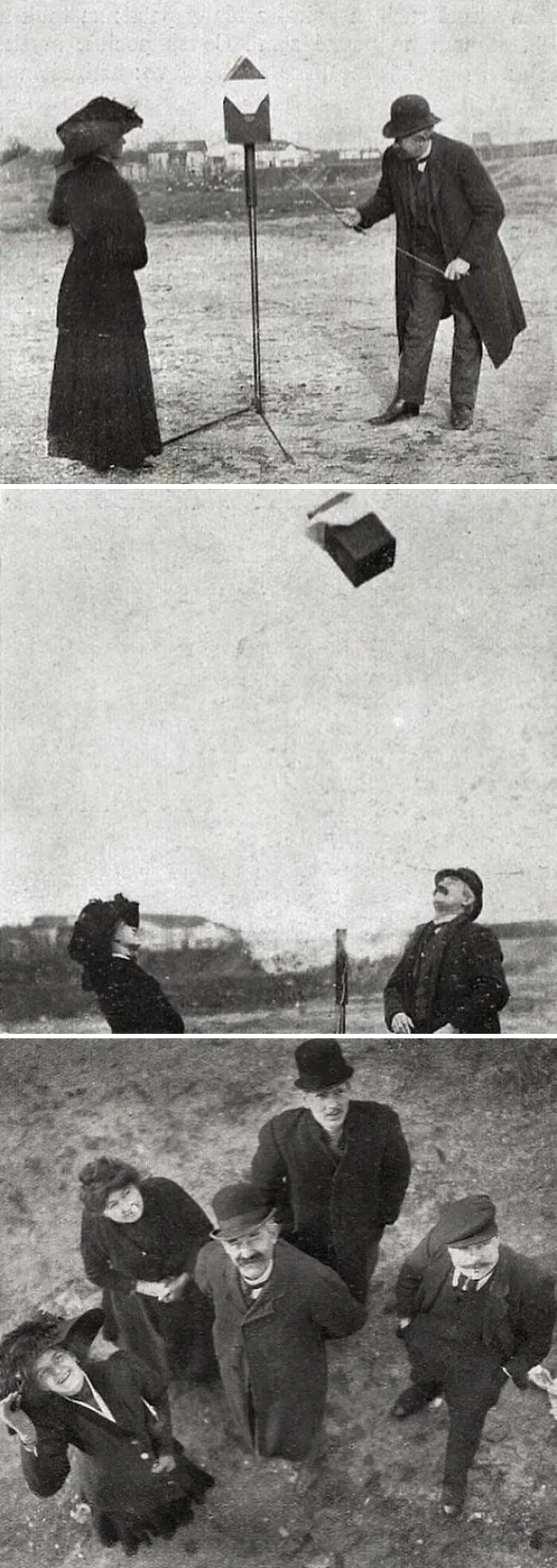 Una de las primeras "tomas con dron" de la historia, 1911