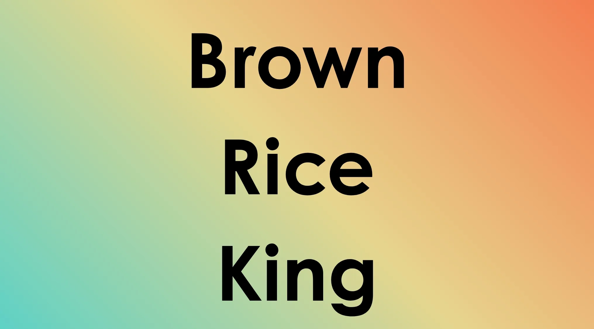 Pop Culture common bonds: The words Brown, Rice, and King on a gradient background.