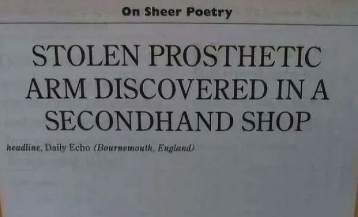 A Real Newspaper Headline