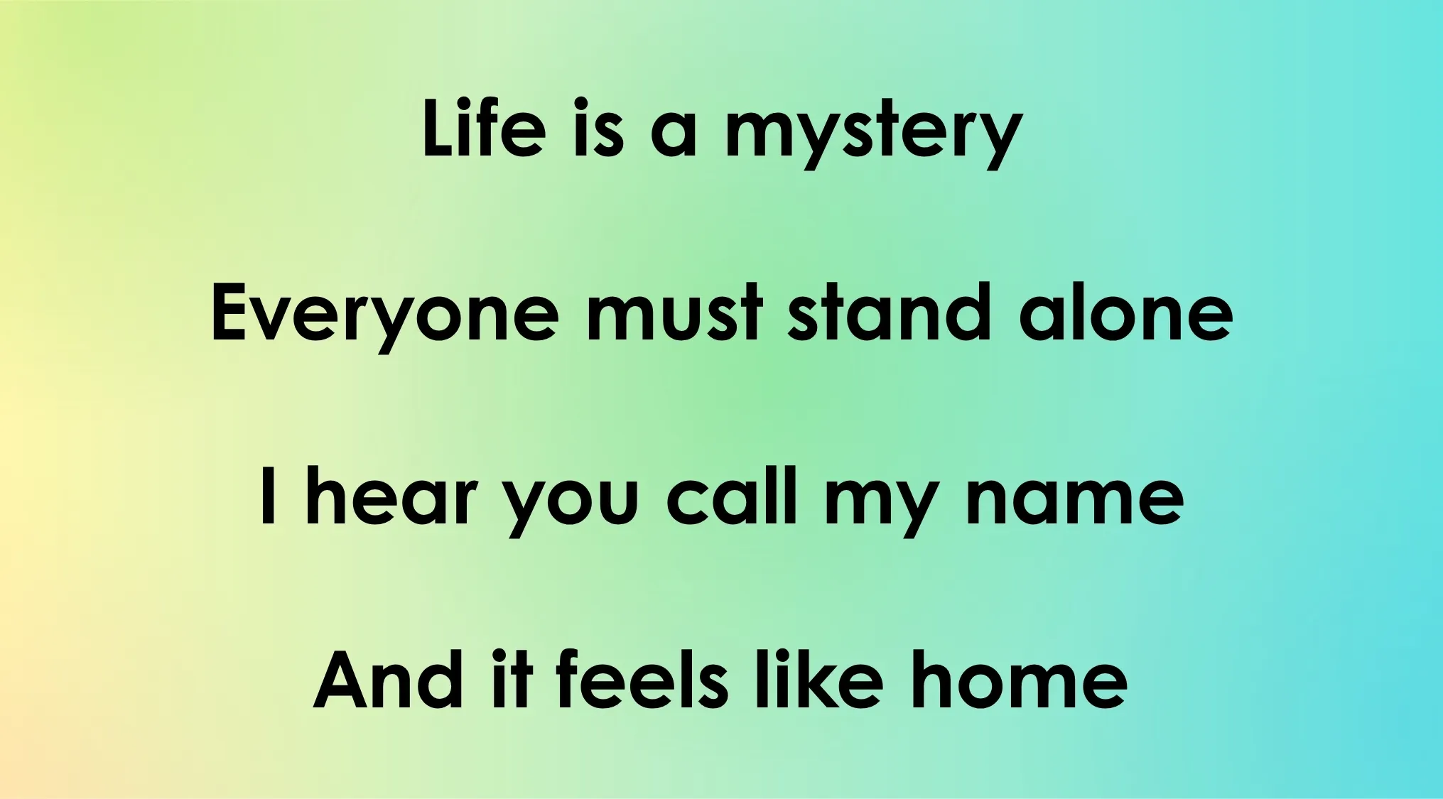 Quiz part 3: Guess the '70s & '80s song by the opening lyrics: Life is a mystery.