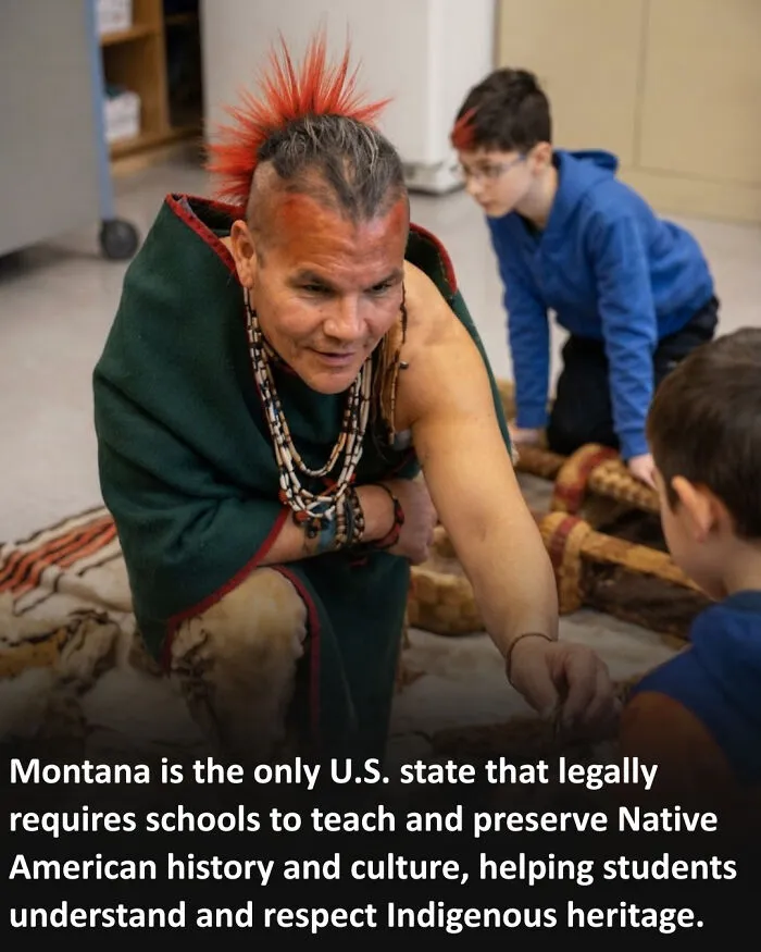 Montana Is The Only State In The United States That Has A Constitutional Requirement For Schools To Teach Native American History And Culture. The State Recognizes That Native American Communities Have A Unique Heritage, And It Has Made A Legal Promise To Protect And Celebrate That Heritage Through