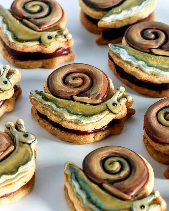 I Was Told You Guys Might Like These Snail Cookies I Made