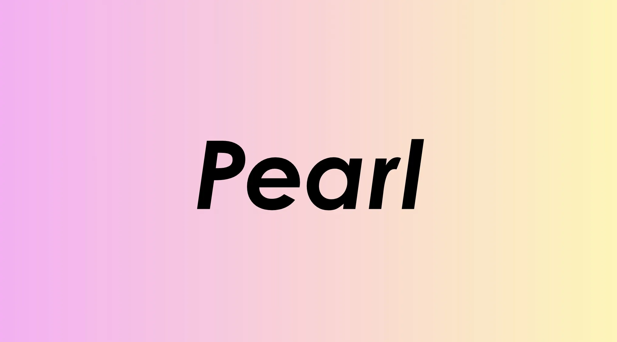 Finish the name of this '90s band: text Pearl on a soft pink and yellow gradient background.