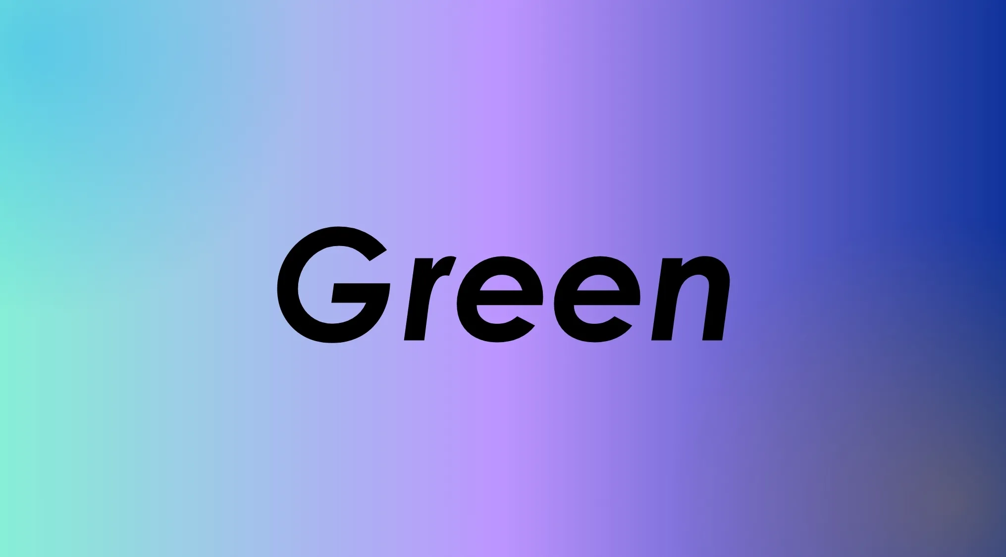 Finish the '80s band name: The word Green on a blue and purple gradient background.