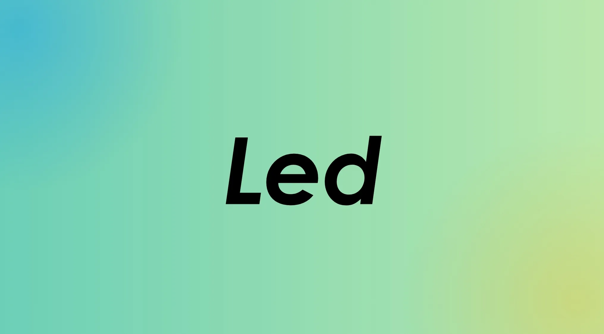 Led, a '60s to 2000s band name, against a vibrant background.