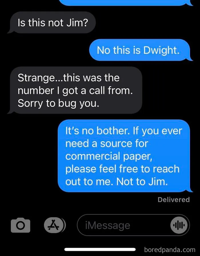 Throwback To The Best Wrong Number Text Ever