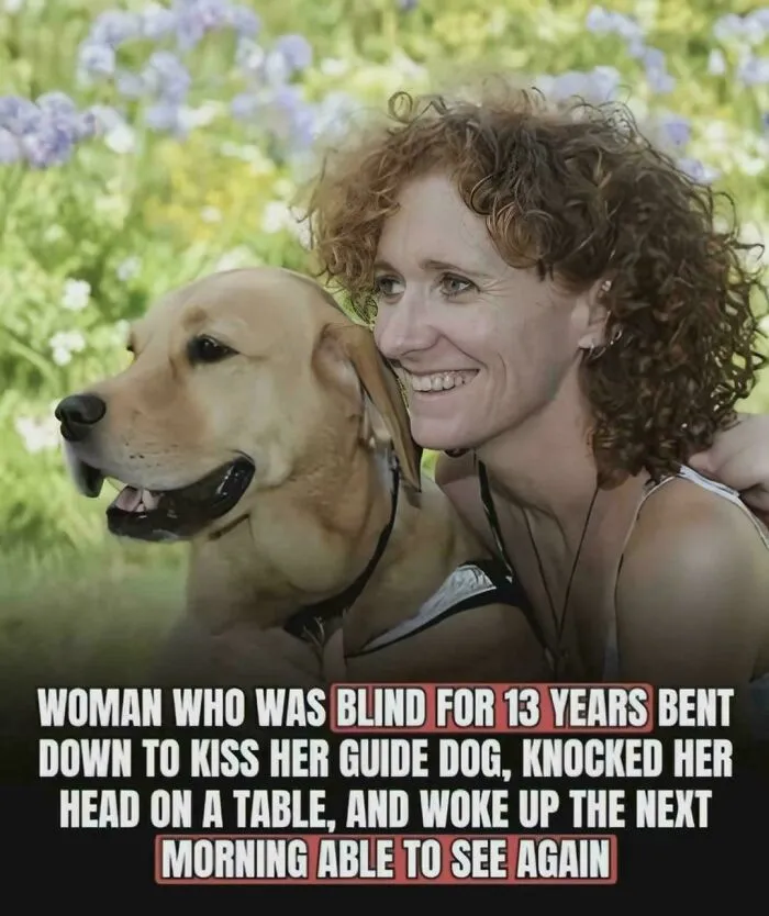 Lisa Reid From Auckland , Who Lost Her Vision At Age 11, Regained Her Eyesight After She Accidentally Knocked Her Head While Kissing Her Dog