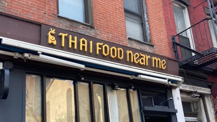 A Manhattan Restaurant Named "Thai Food Near Me" To Capture Exact-Match Local Searches, Outranking Competitors Without A Website