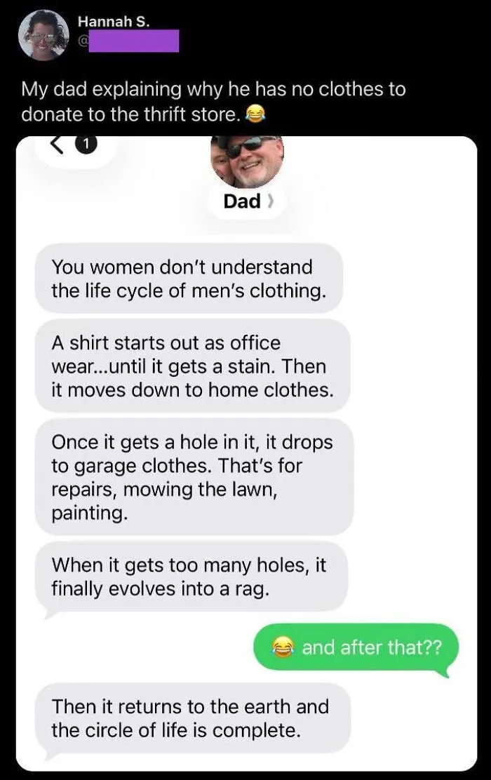 Dad Is Dropping Absolute Wisdom