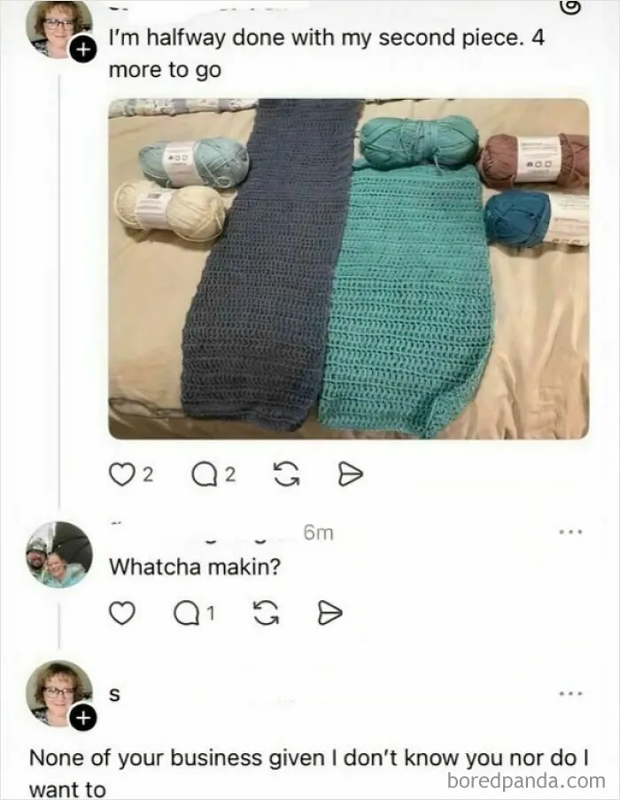 I Don't Know You, Nor Do I Want To