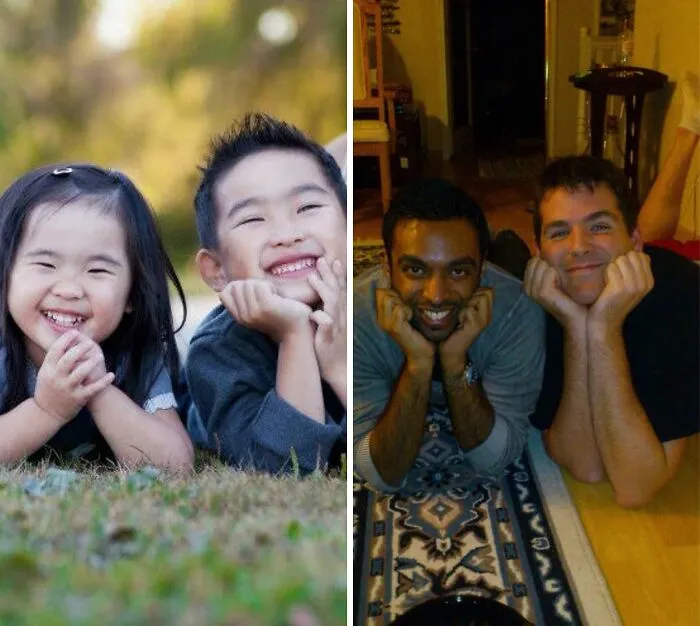 Sent Picture Of My Kids (Left) To The Wrong Number And Their (Right) Response Was