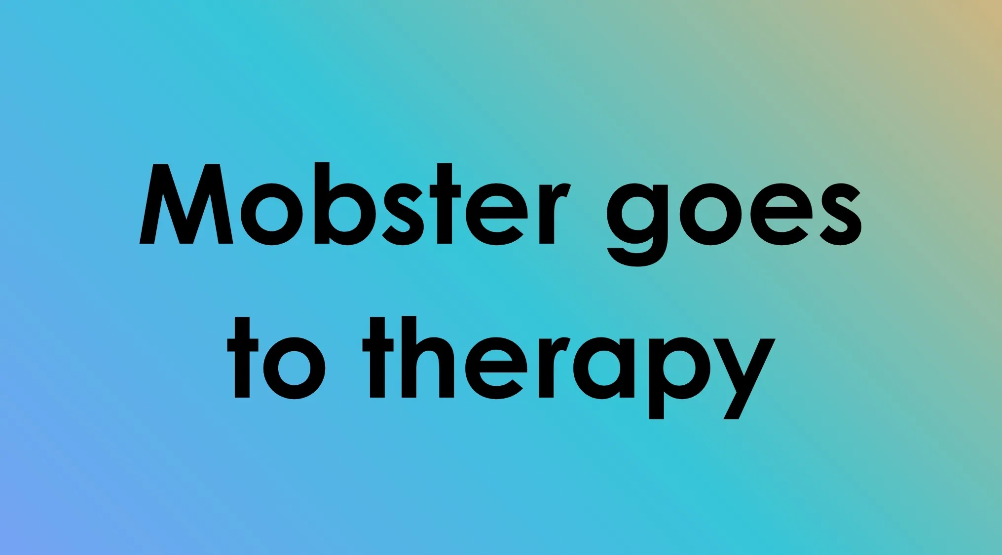 TV Shows In Four Words: Mobster goes to therapy text description.