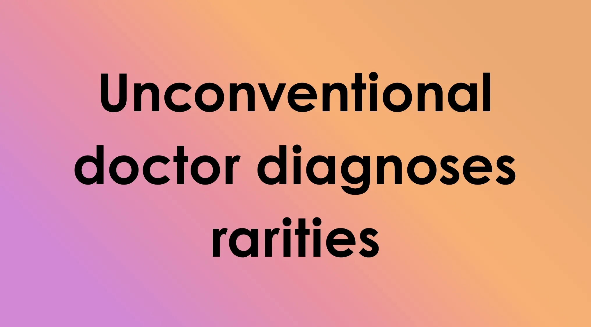 Text reads: Unconventional doctor diagnoses rarities for TV Shows in Four Words game.