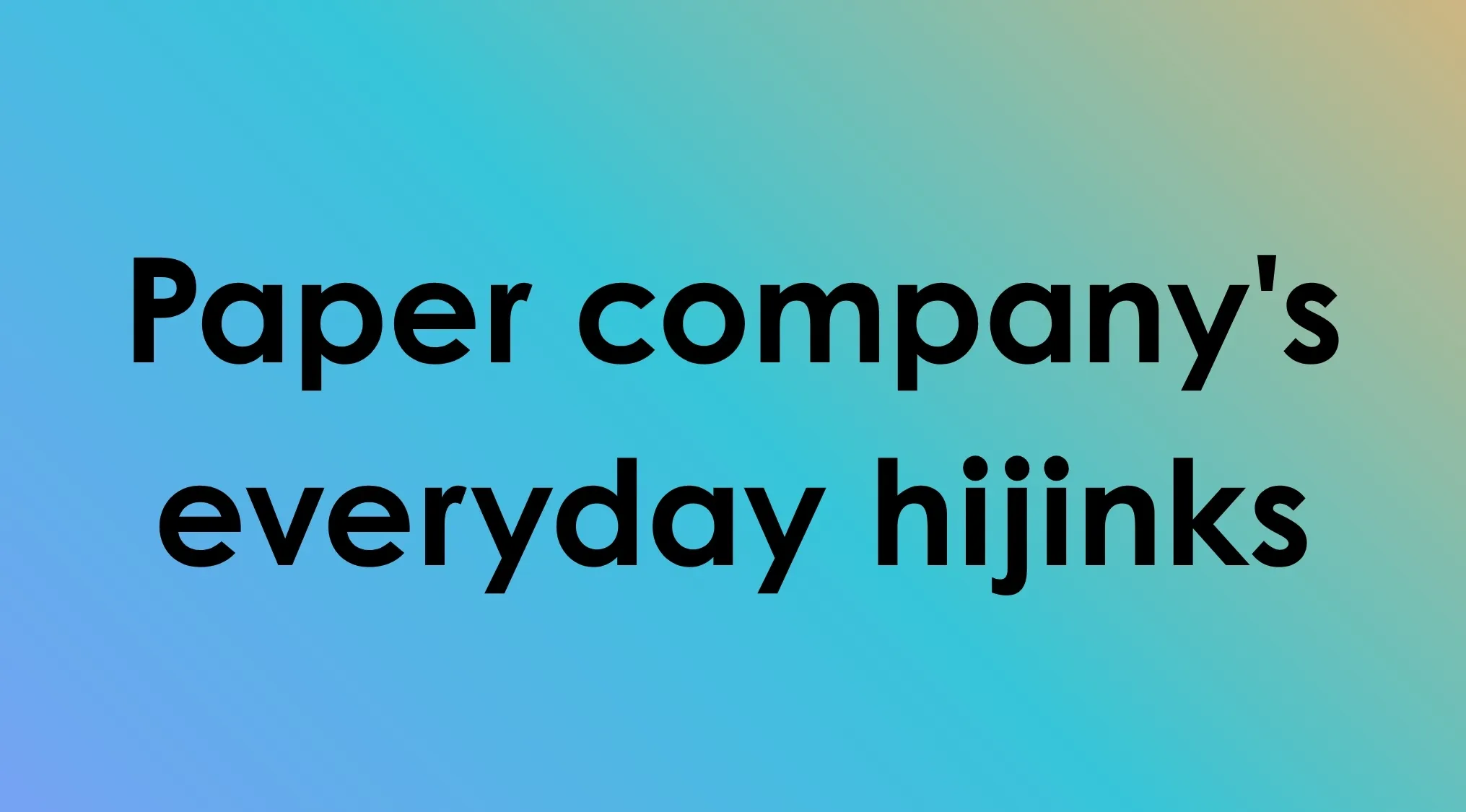 Text reads: Paper company's everyday hijinks, representing TV Shows In Four Words, Which famous TV series matches this description?