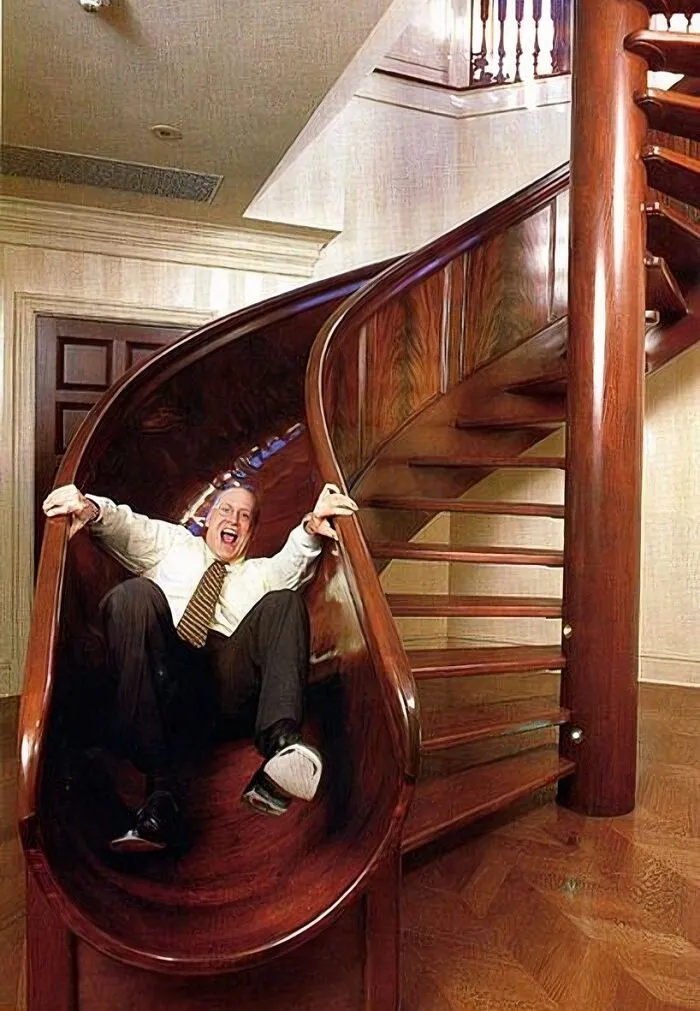 Las famosas escaleras de caracol