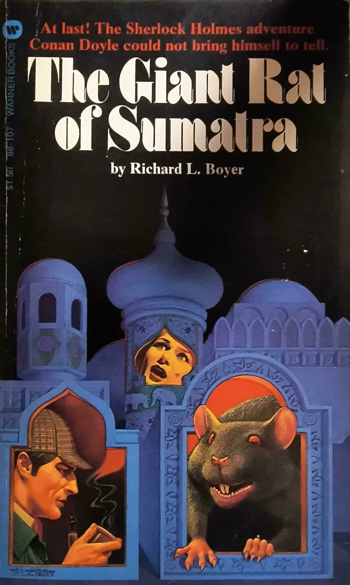 Unhinged book cover titled The Giant Rat of Sumatra by Richard L. Boyer