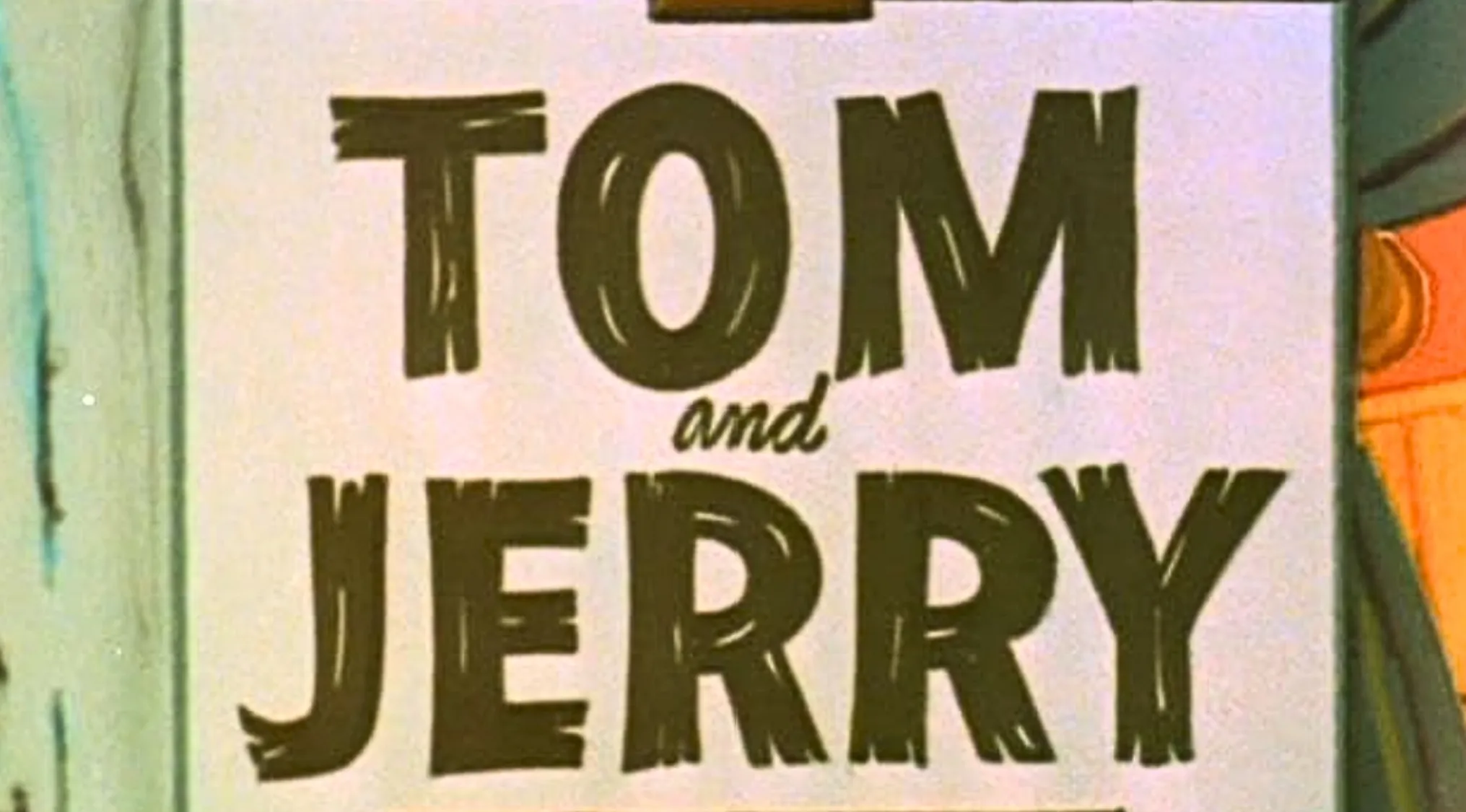 Classic Tom and Jerry cartoon title screen for Saturday Morning Cartoon Trivia.