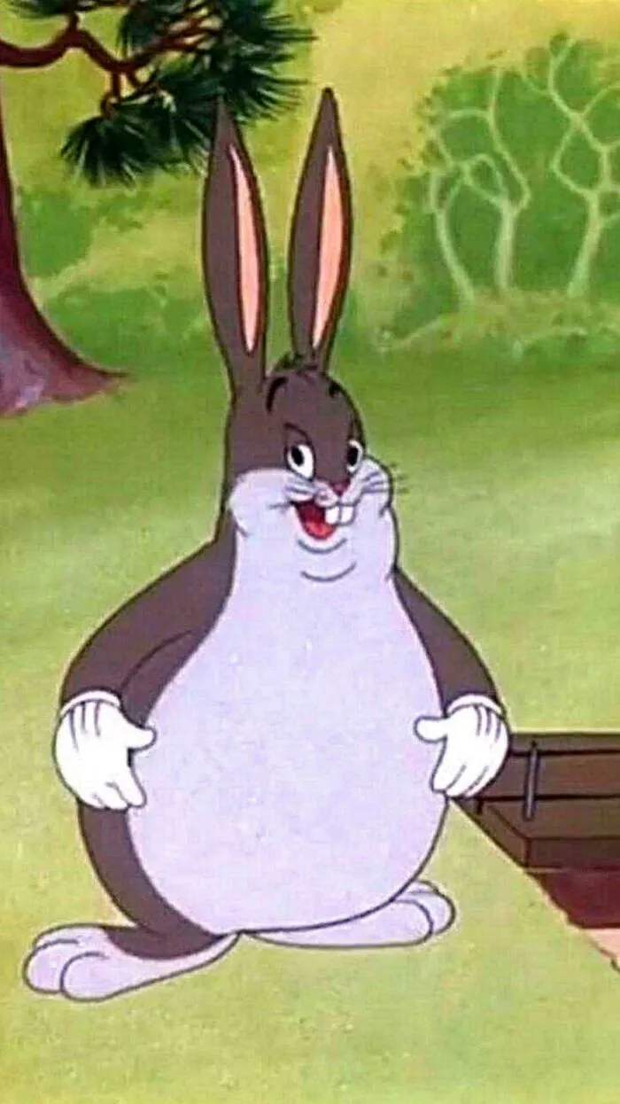 Cartoon image of Big Chungus, one of the timeline facts that change sense of history.