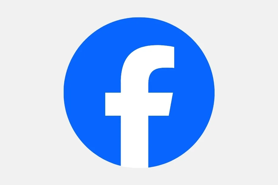 The Facebook social media platform logo, a white lowercase f on a blue circle.