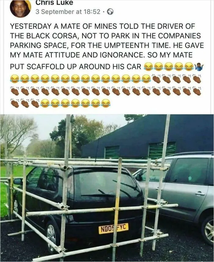 Don't Think He Will Be Parking There Again