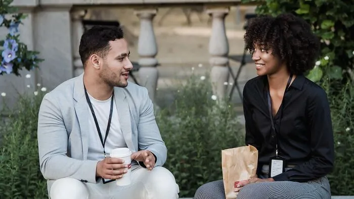 Within the first hour of meeting, your date calmly states their absolute non-negotiables for a relationship, such as "I need at least some alone time on weekends" and "No hanging out with exes." They state these boundaries politely but firmly, then smile and ask if you have any dealbreakers, to get them out of the way.