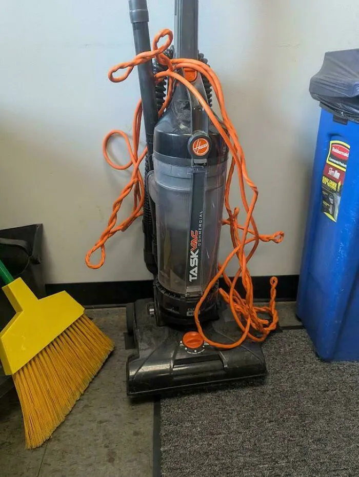 The Way My Coworker Wraps The Cord On The Vacuum