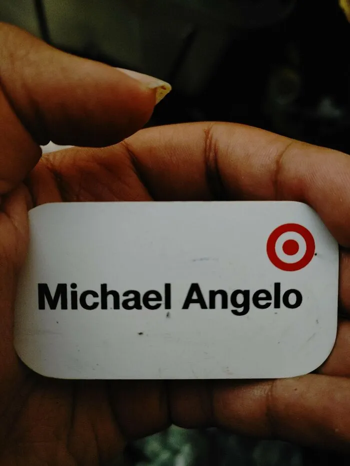 Started A New Job, Told Them My Name Is "Michelangelo" And This Is The Name Tag They Gave Me 😭