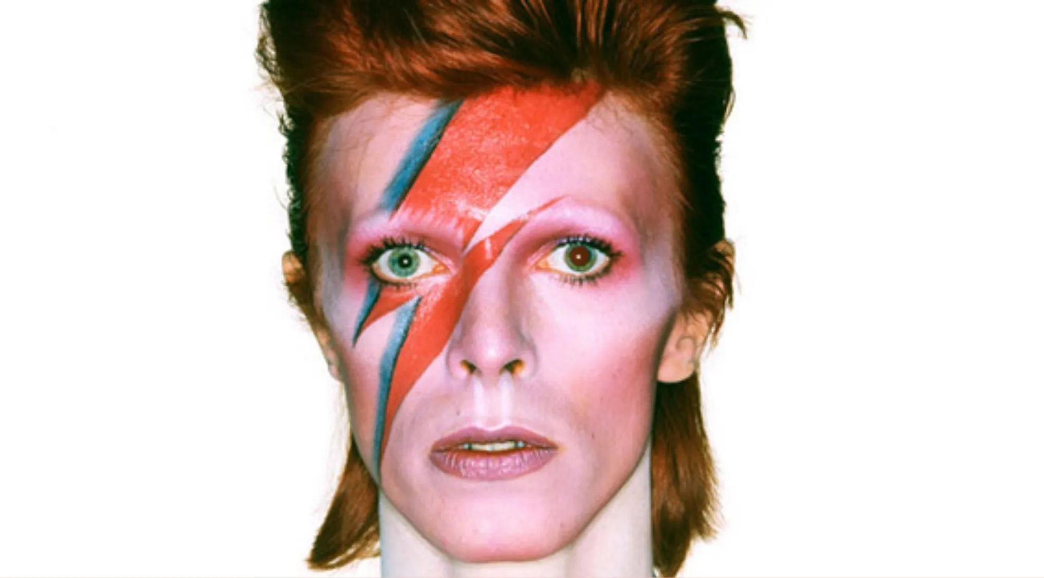 David Bowie as his alien rock star alter ego, Ziggy Stardust, a music quiz image.