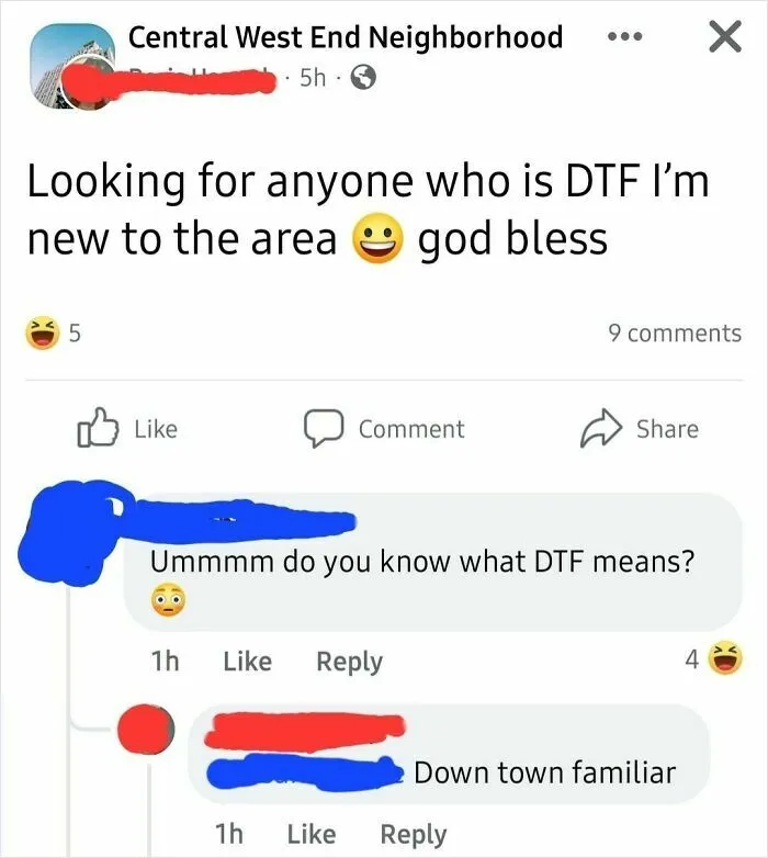 Dtf - "Down Town Familiar"