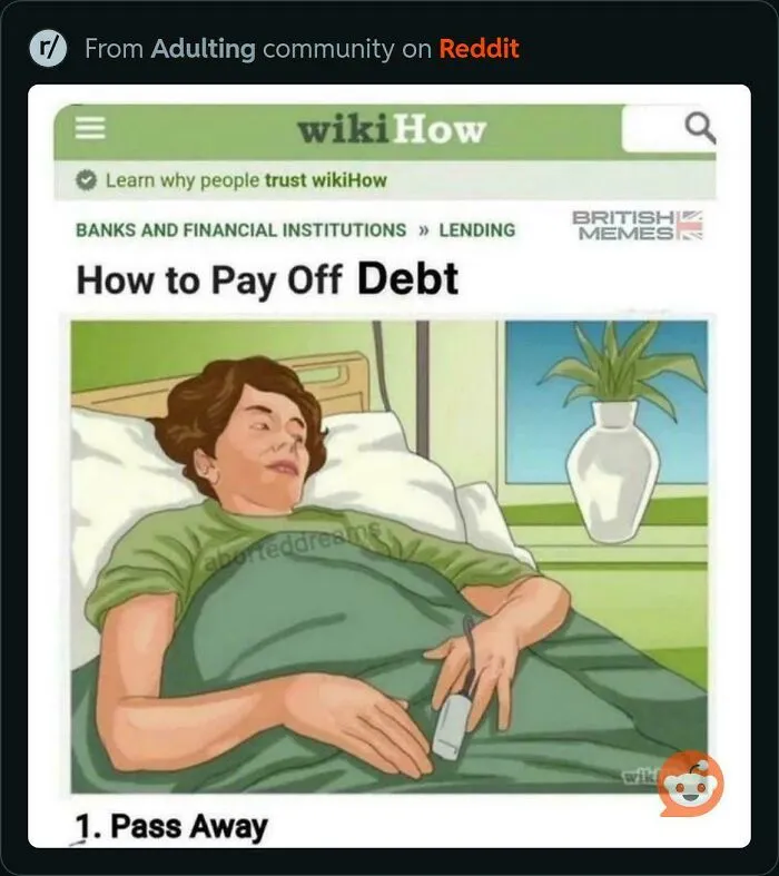 Blursed Financial Advice